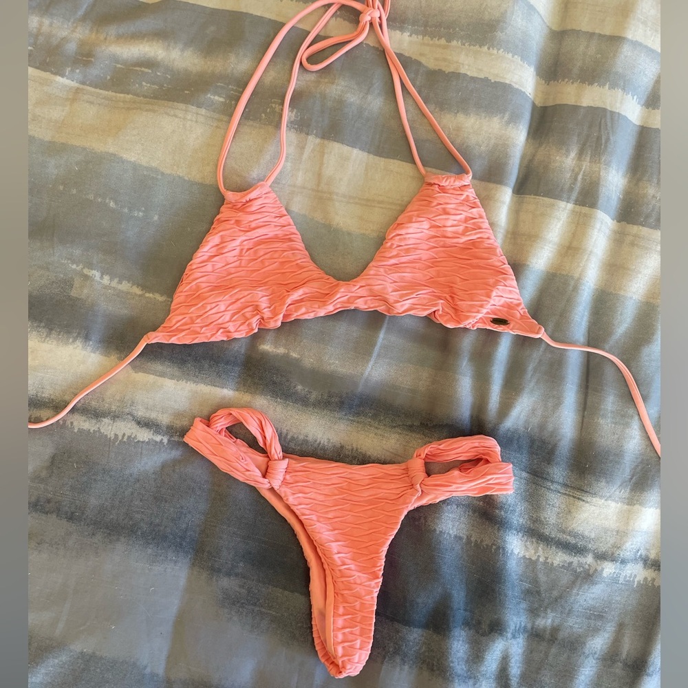 Coral bikini
